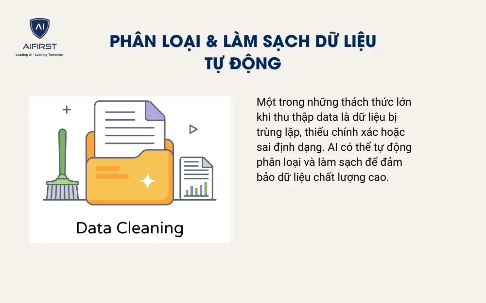 Phân loại & làm sạch dữ liệu tự động