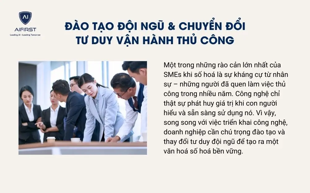 Đào tạo đội ngũ & chuyển đổi tư duy vận hành thủ công