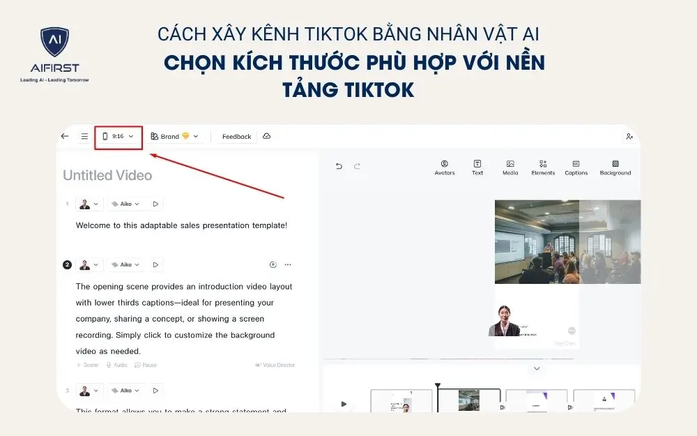 Chọn kích thước phù hợp với nền tảng TikTok
