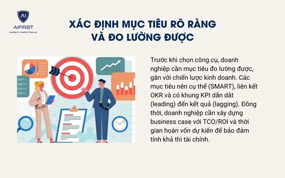Xác định mục tiêu rõ ràng và đo lường được
