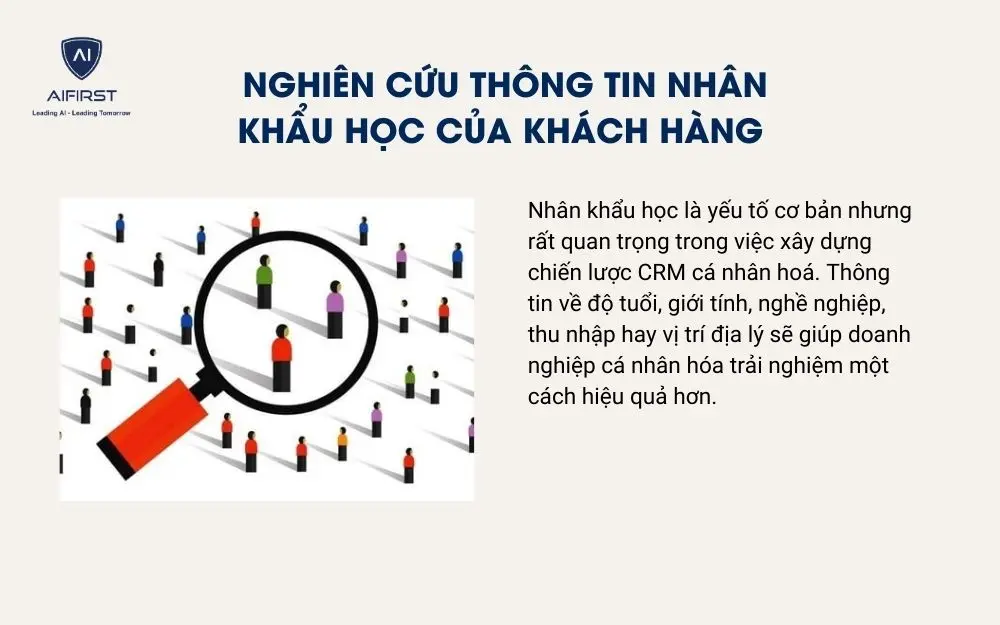 Nghiên cứu thông tin nhân khẩu học của khách hàng
