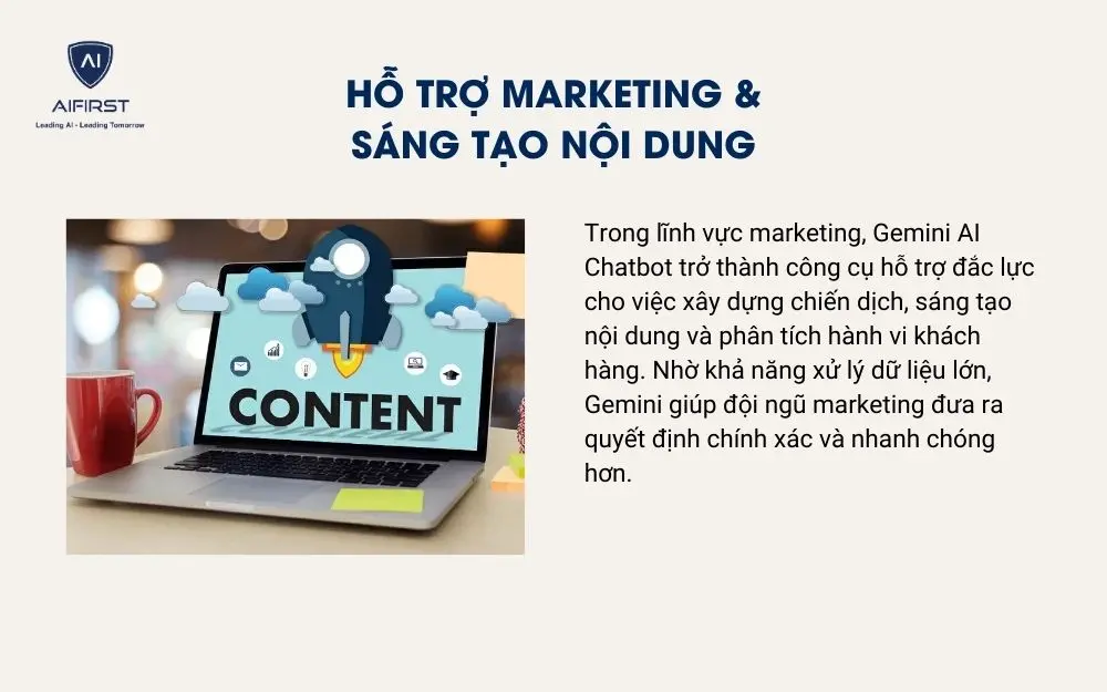 Hỗ trợ Marketing & sáng tạo nội dung