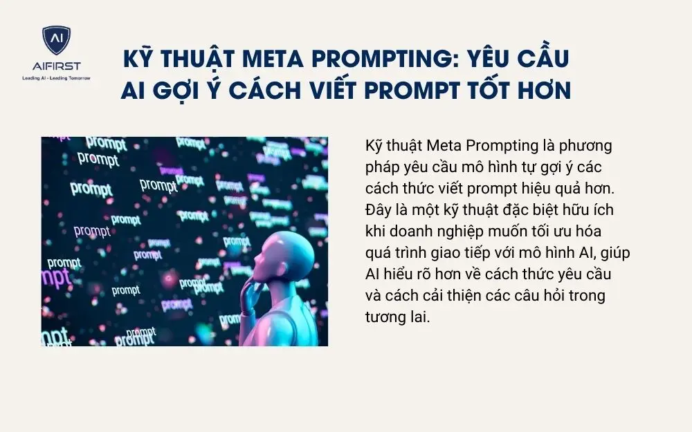Kỹ thuật Meta Prompting: yêu cầu AI gợi ý cách viết prompt tốt hơn