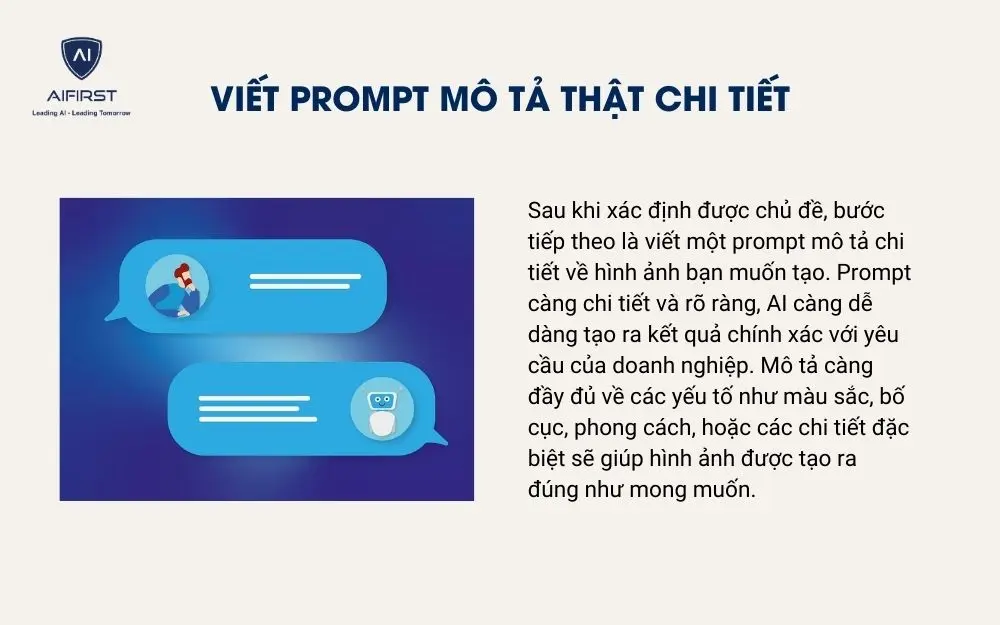 Viết prompt mô tả thật chi tiết