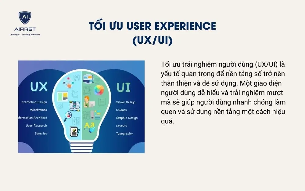 Tối ưu user experience (UX/UI)