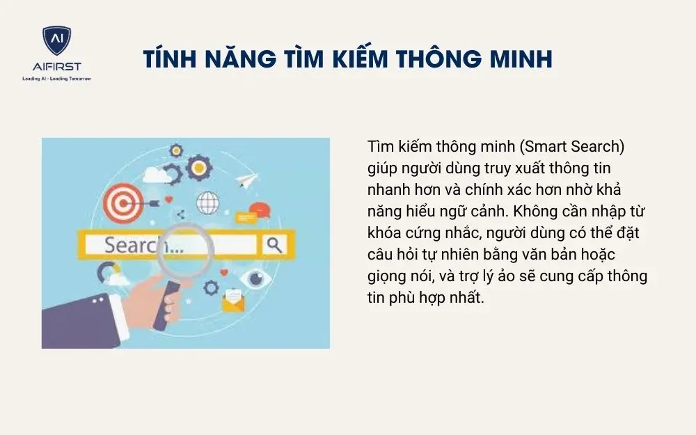 Tính năng tìm kiếm thông minh