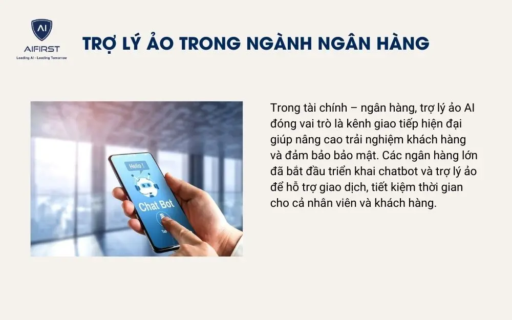 Trợ lý ảo trong ngành ngân hàng