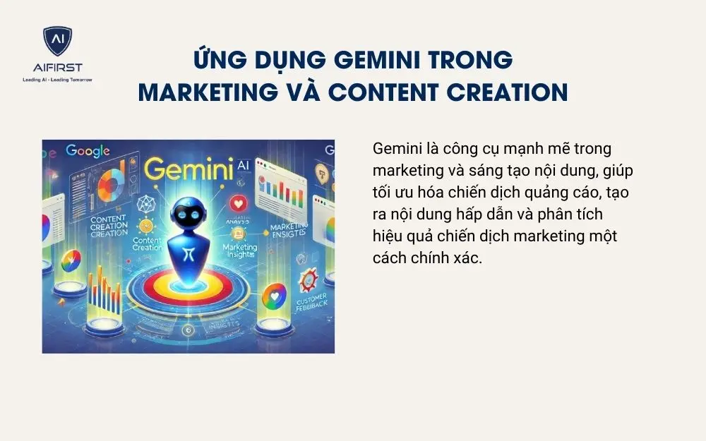 Ứng dụng Gemini trong Marketing và content creation