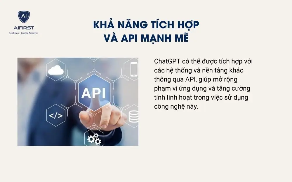 Khả năng tích hợp và API mạnh mẽ