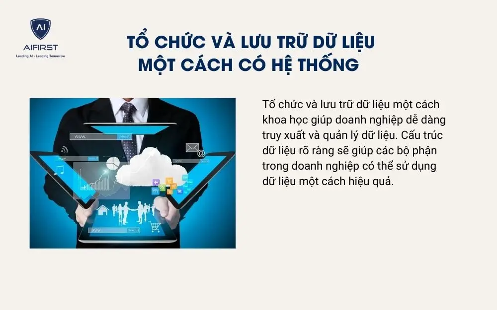 Tổ chức và lưu trữ dữ liệu một cách có hệ thống