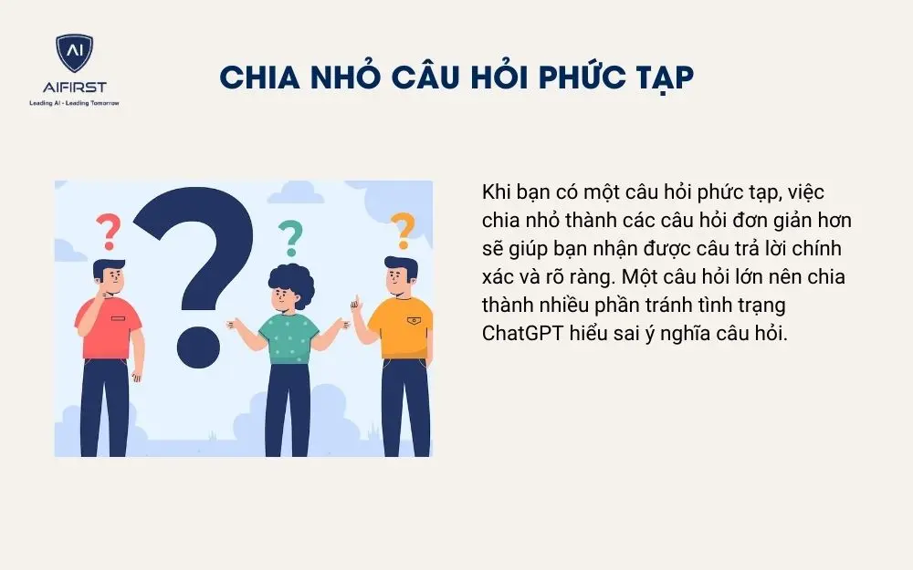 Chia nhỏ câu hỏi phức tạp