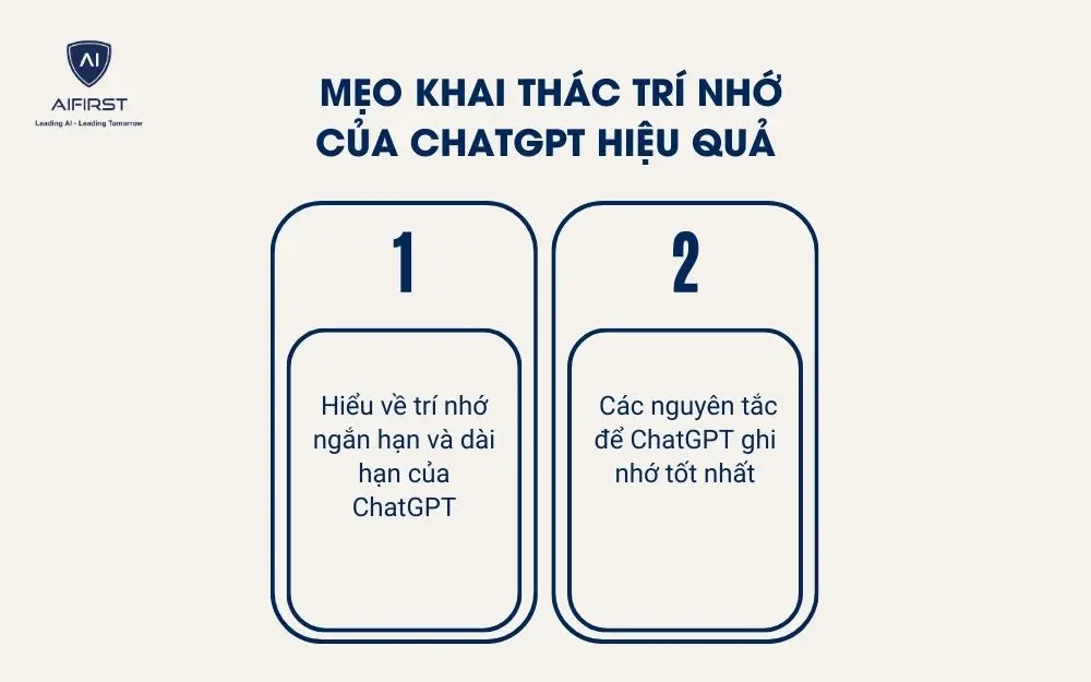 Mẹo khai thác trí nhớ của chatGPT hiệu quả