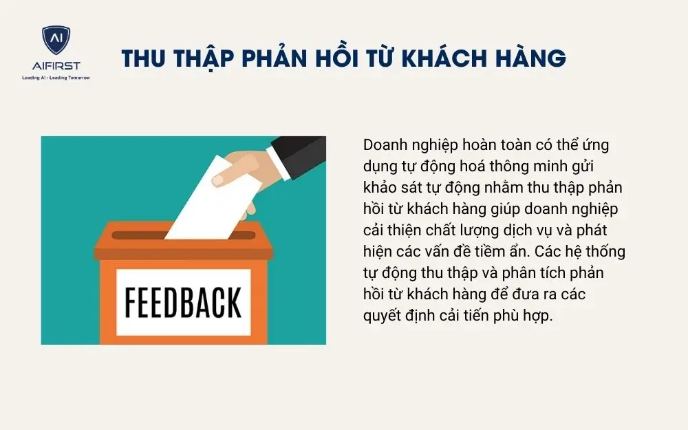 Thu thập phản hồi từ khách hàng