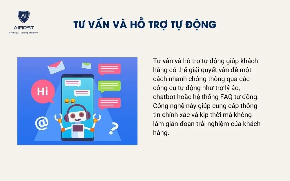 Tư vấn và hỗ trợ tự động