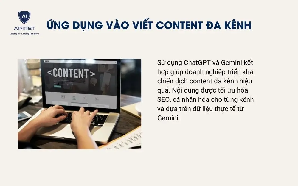 Ứng dụng vào viết content đa kênh