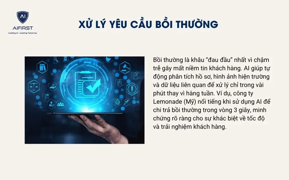 Xử lý yêu cầu bồi thường 