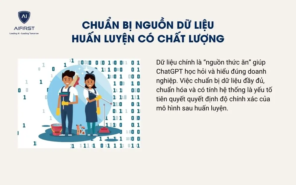 Chuẩn bị nguồn dữ liệu huấn luyện có chất lượng