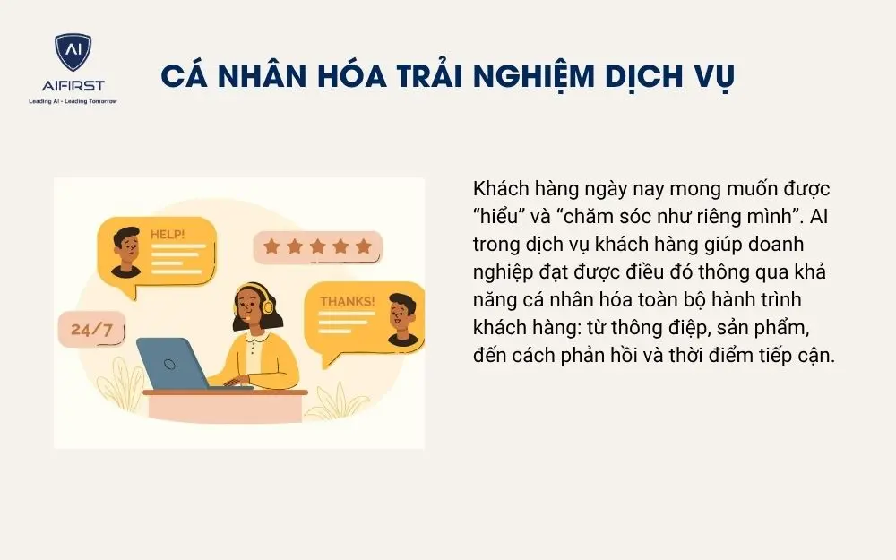 Cá nhân hóa trải nghiệm dịch vụ
