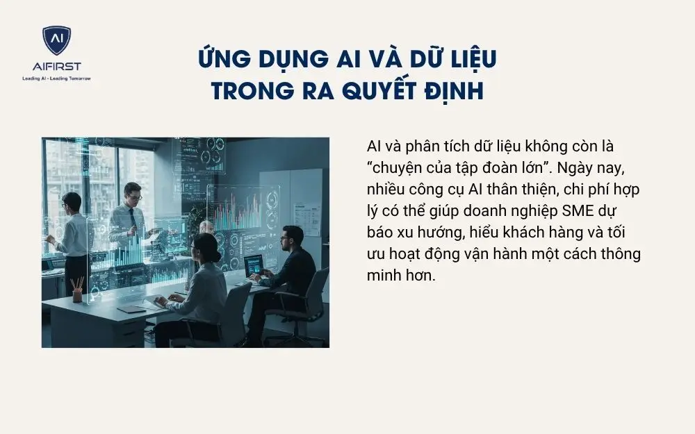 Ứng dụng AI và dữ liệu trong ra quyết định