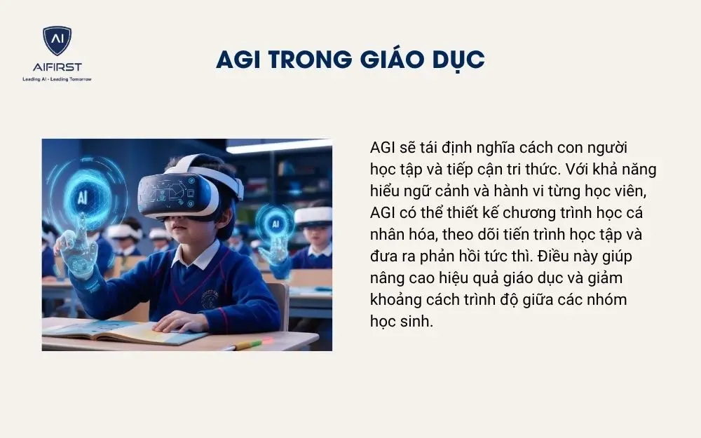 AGI trong Gi&aacute;o dục