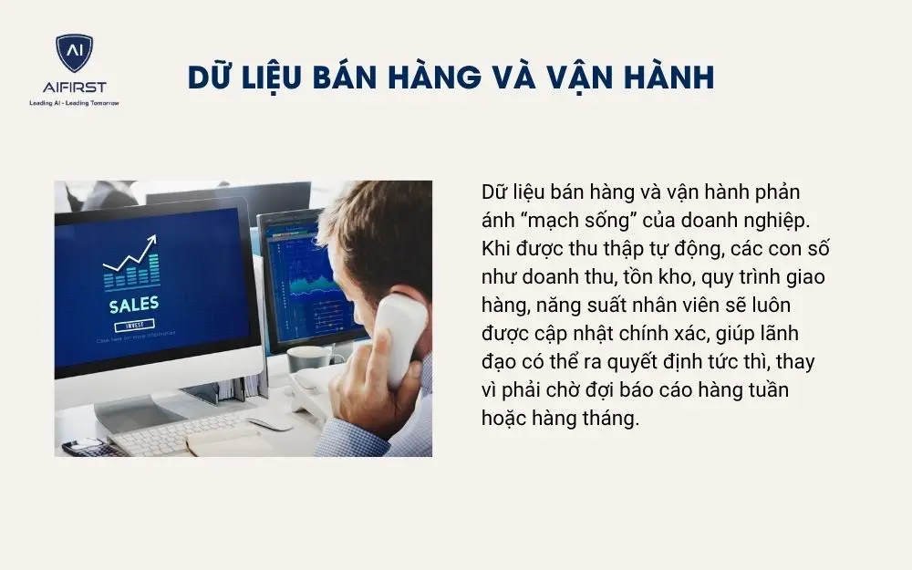 Dữ liệu bán hàng và vận hành