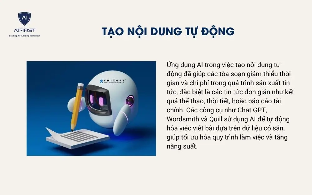 Tạo nội dung tự động