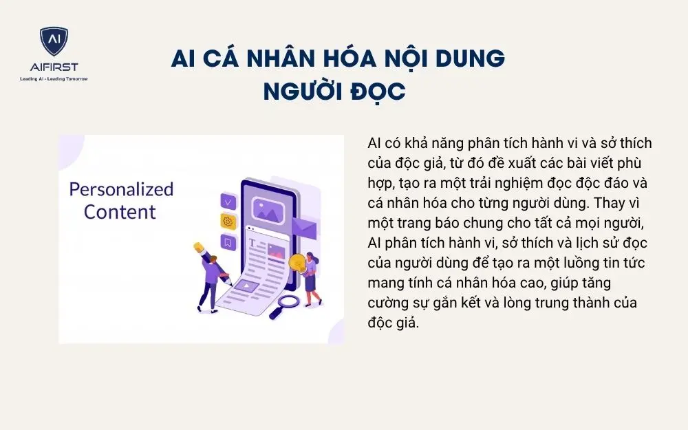 AI cá nhân hóa nội dung người đọc