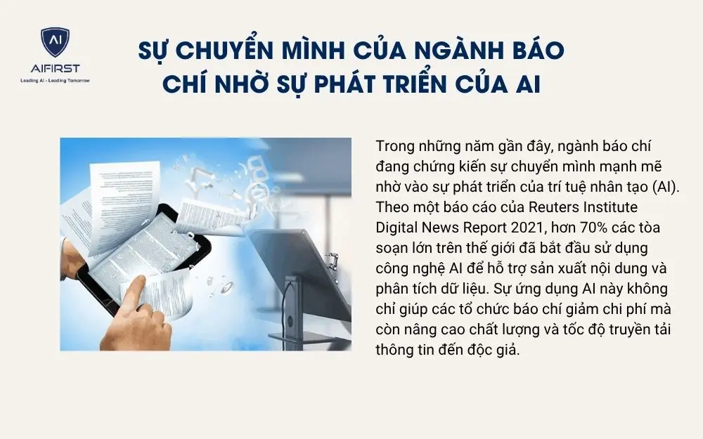 Sự chuyển mình của ngành báo chí nhờ sự phát triển của AI