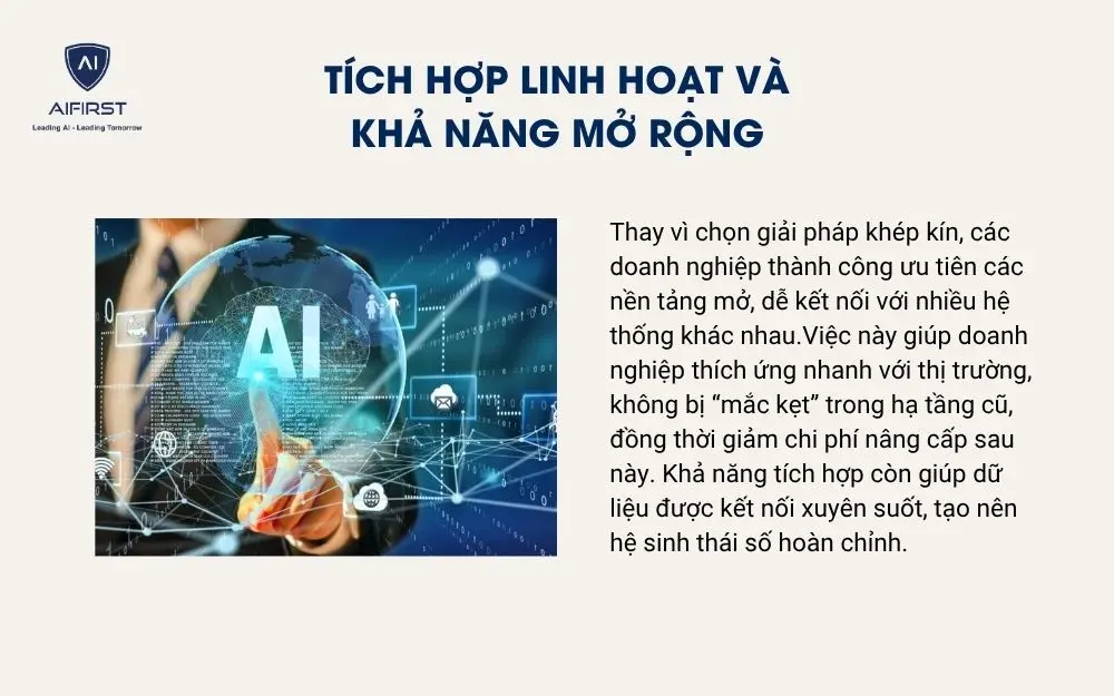 Tích hợp linh hoạt và khả năng mở rộng