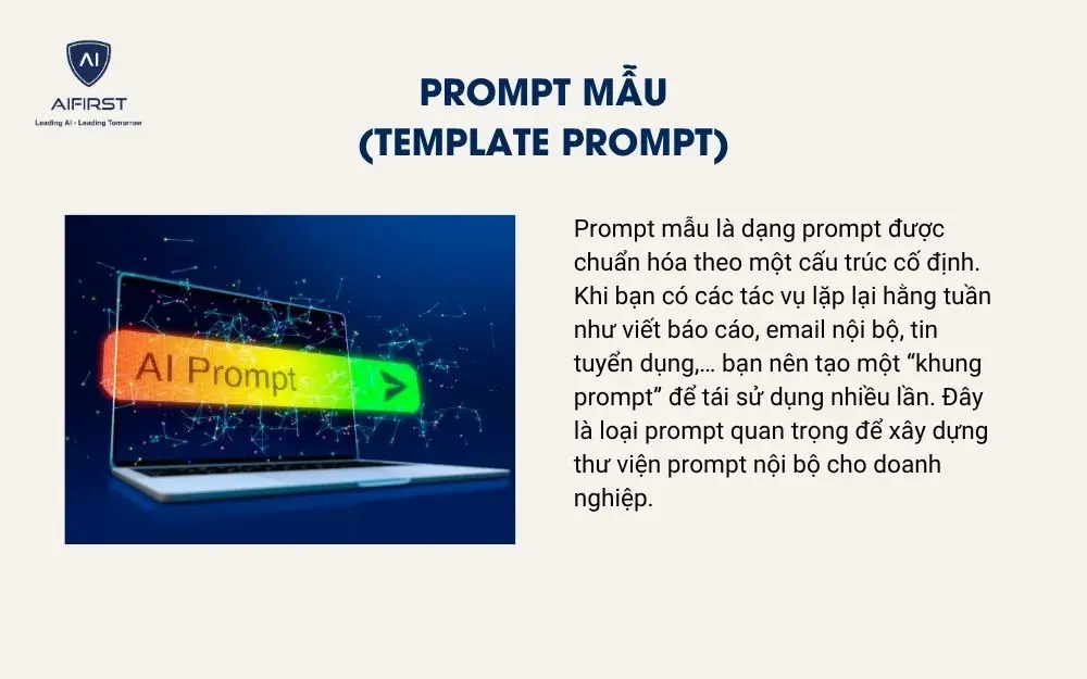 Prompt mẫu (Template Prompt)