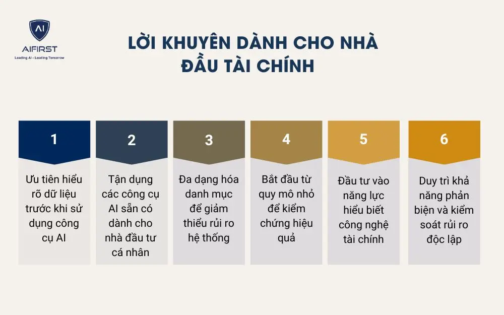 Lời khuyên dành cho nhà đầu tài chính