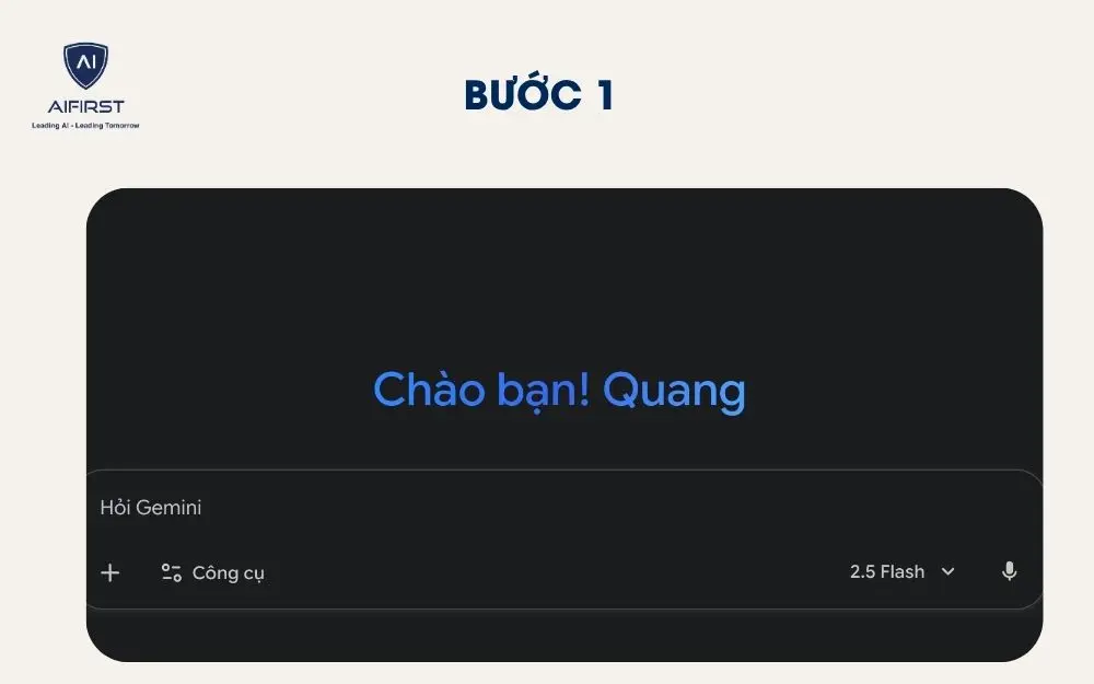 Bước 1