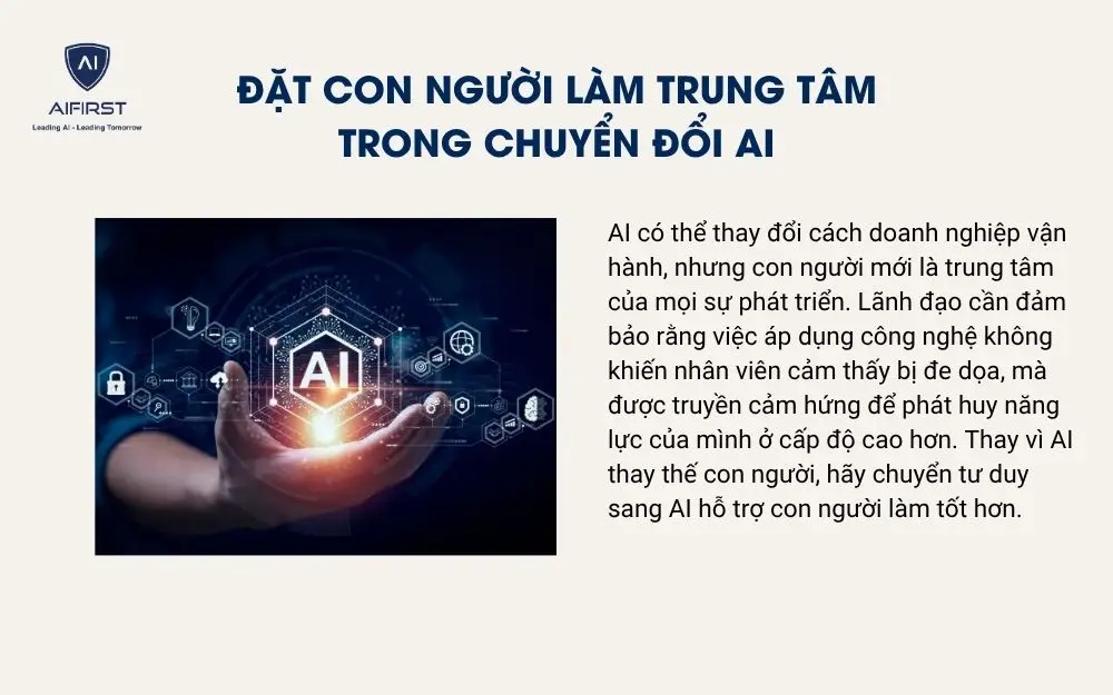 Đặt con người làm trung tâm trong chuyển đổi AI