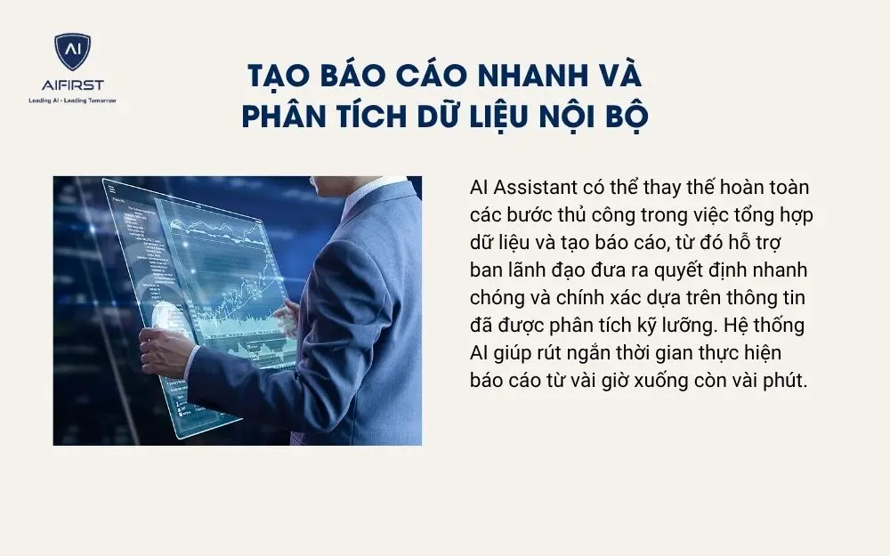 Tạo báo cáo nhanh và phân tích dữ liệu nội bộ