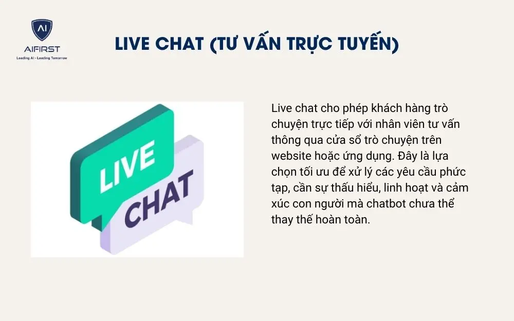 Live chat (Tư vấn trực tuyến)