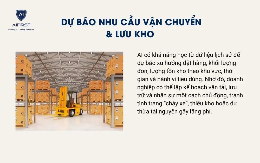 Dự báo nhu cầu vận chuyển & lưu kho