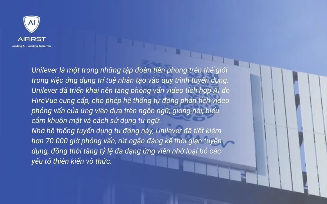 Case study doanh nghiệp ứng dụng AI phỏng vấn