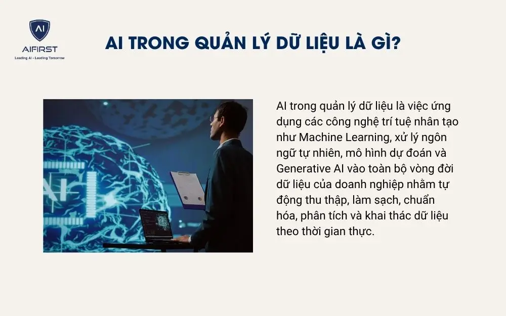  AI trong quản l&yacute; dữ liệu l&agrave; g&igrave;?