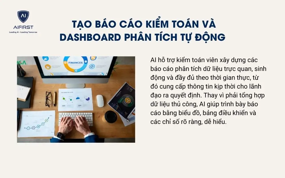 Tạo b&aacute;o c&aacute;o kiểm to&aacute;n v&agrave; dashboard ph&acirc;n t&iacute;ch tự động
