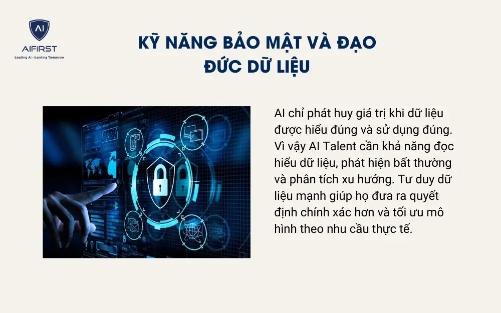 Kỹ năng bảo mật v&agrave; đạo đức dữ liệu