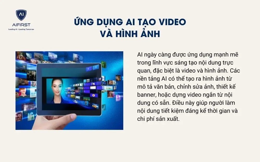 Ứng dụng AI tạo video và hình ảnh