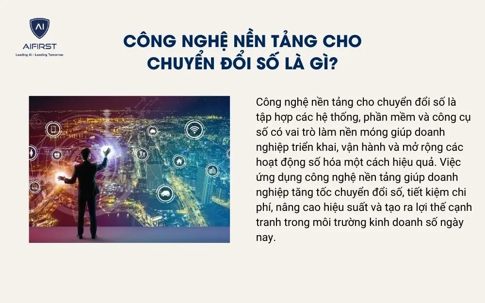 C&ocirc;ng nghệ nền tảng cho chuyển đổi số l&agrave; g&igrave;?