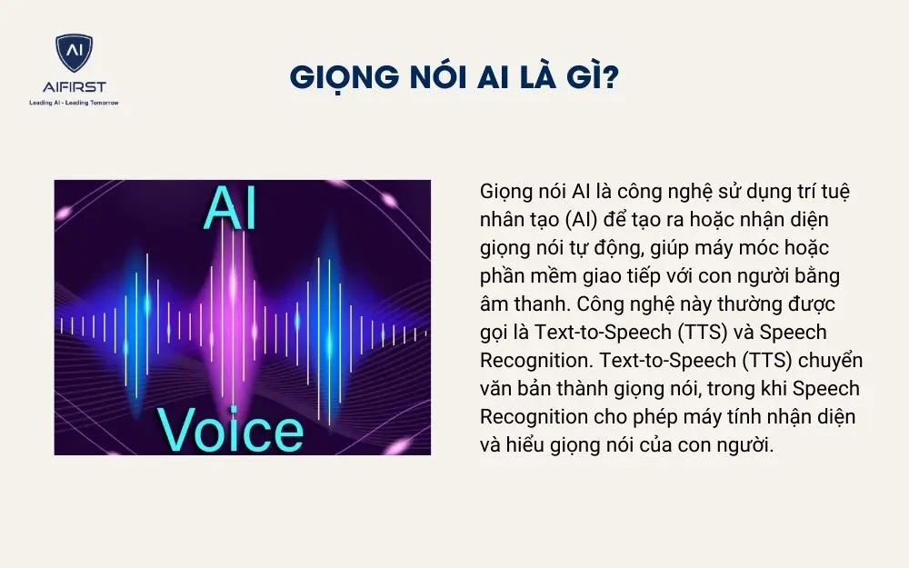 Giọng nói AI là gì?