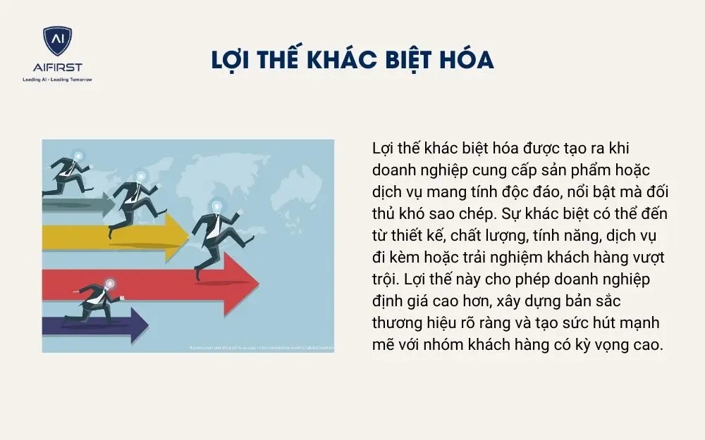Lợi thế kh&aacute;c biệt h&oacute;a