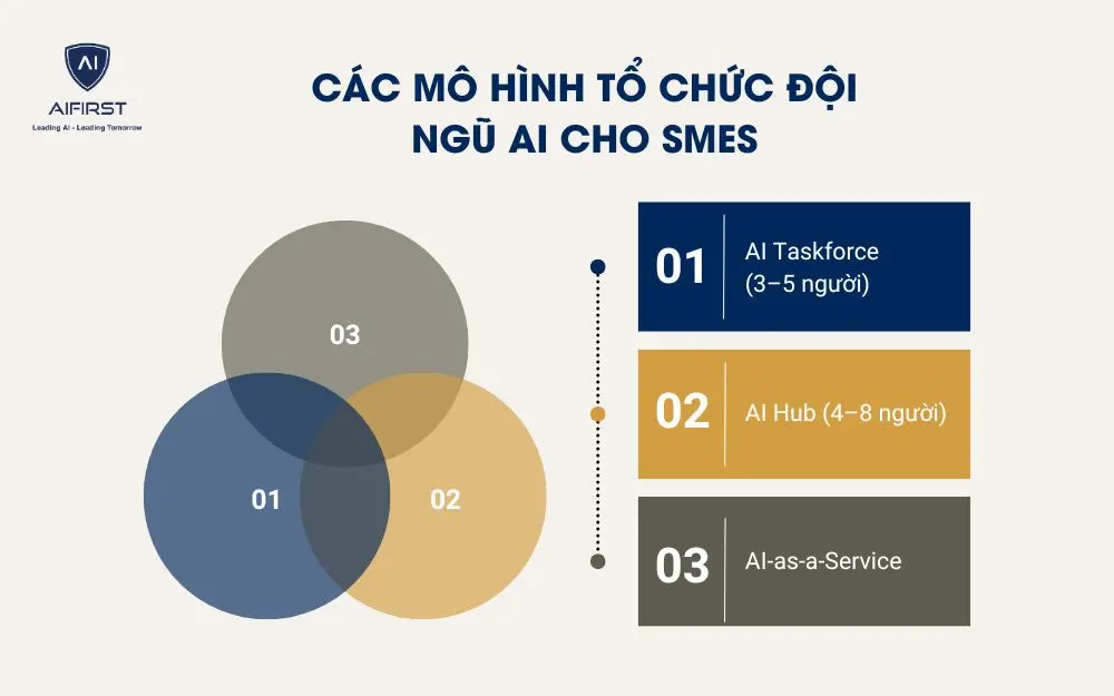 Các mô hình tổ chức đội ngũ AI cho SMEs
