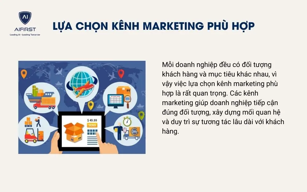 Lựa chọn k&ecirc;nh marketing ph&ugrave; hợp