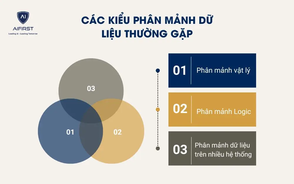 C&aacute;c kiểu ph&acirc;n mảnh dữ liệu thường gặp