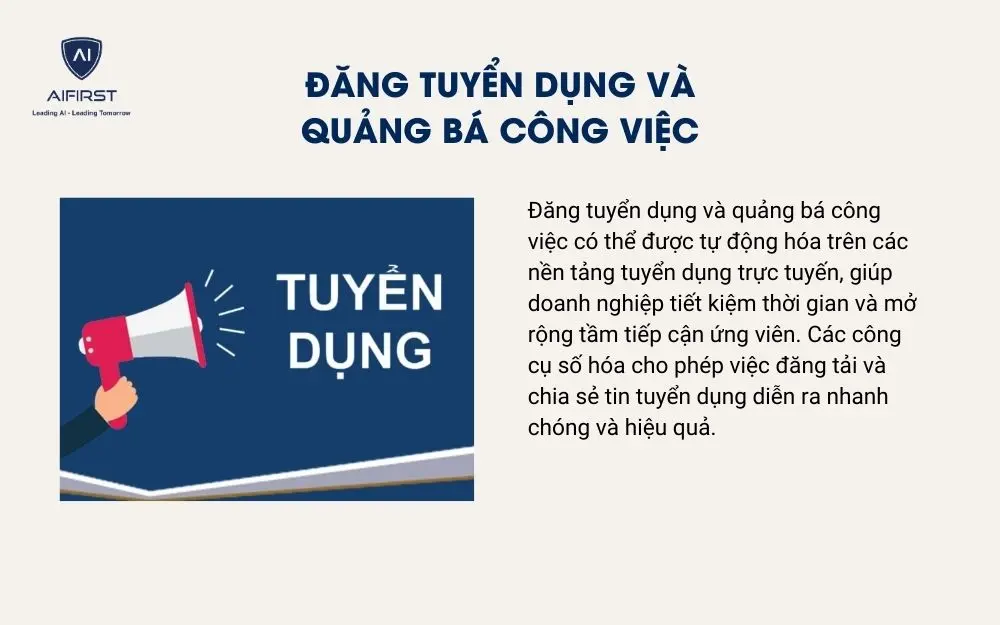 Đăng tuyển dụng v&agrave; quảng b&aacute; c&ocirc;ng việc
