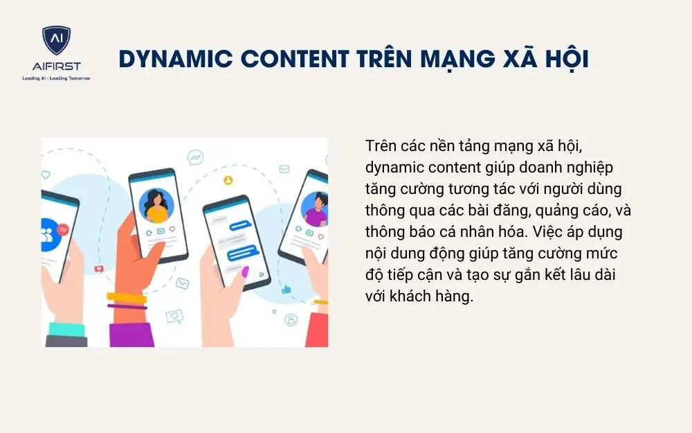 Dynamic Content tr&ecirc;n mạng x&atilde; hội