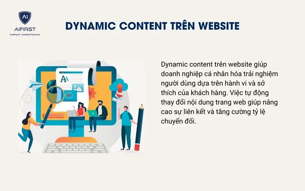 Dynamic Content tr&ecirc;n website